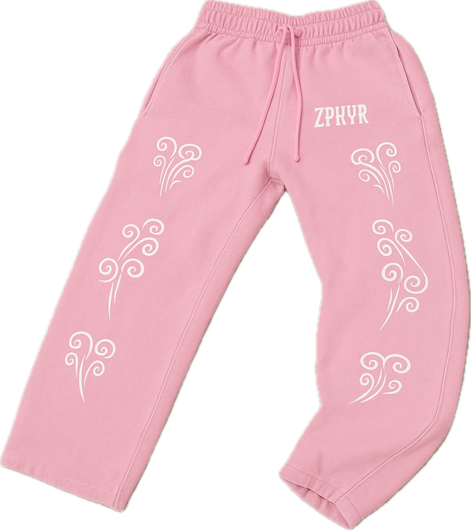 Pink Baggy Sweatpants